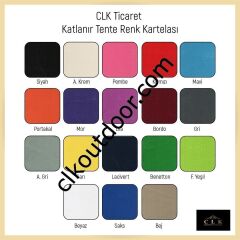 CLK 3x3 Metre Kısa Bagaj Boy 115 cm Katlanabilir Gazebo Çadır 1 Yan Perde Kapalı Gri