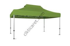 CLK 3x4,5 30 mm Katlanabilir Tente Gazebo Portatif Çadır Haki Askeri Yeşil