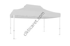 CLK 3x4,5 30 mm Katlanabilir Tente Gazebo Portatif Çadır Beyaz