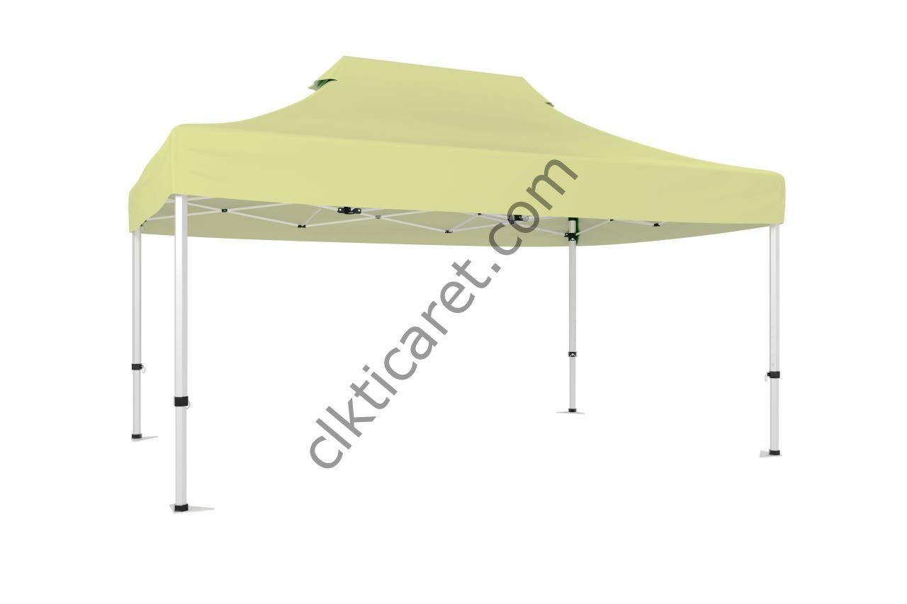 CLK 3x4,5 30 mm Katlanabilir Tente Gazebo Portatif Çadır Krem