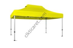 CLK 3x4,5 30 mm Katlanabilir Tente Gazebo Portatif Çadır Sarı