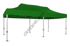 CLK 3x6 52mm Kalın Alüminyum Katlanabilir Tente Portatif Gazebo Çadır Benetton Yeşil