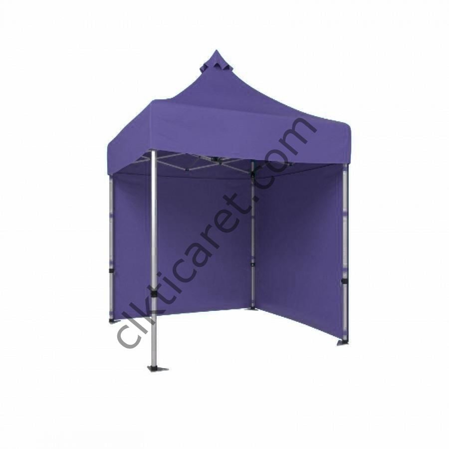 CLK 2x2 Katlanabilir Tente Gazebo Portatif Çadır 30 mm 2 Yan Kapalı Lacivert