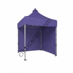 CLK 2x2 Katlanabilir Tente Gazebo Portatif Çadır 30 mm 2 Yan Kapalı Lacivert