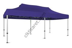 CLK 3x6 52mm Kalın Alüminyum Katlanabilir Tente Portatif Gazebo Çadır Lacivert