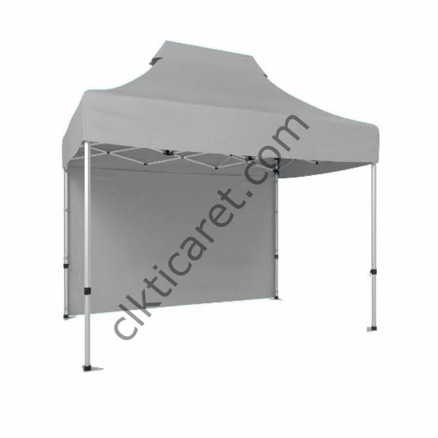 CLK 2x3 Katlanabilir Tente Gazebo Portatif Çadır Arkası Kapalı Açık Gri