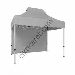 CLK 2x3 Katlanabilir Tente Gazebo Portatif Çadır Arkası Kapalı Açık Gri