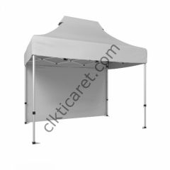 CLK 2x3 Katlanabilir Tente Gazebo Portatif Çadır Arkası Kapalı Beyaz