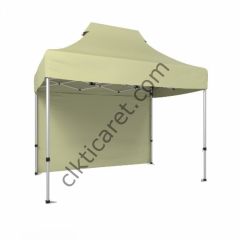 CLK 2x3 Katlanabilir Tente Gazebo Portatif Çadır Arkası Kapalı Krem