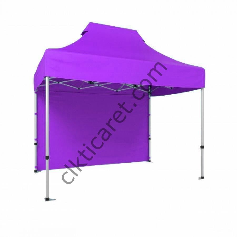 CLK 2x3 Katlanabilir Tente Gazebo Portatif Çadır Arkası Kapalı Lila
