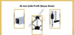 CLK 2x3 Katlanabilir Tente Gazebo Portatif Çadır 3 Yan Duvarlı 2 Pencereli Sarı