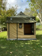 CLK 3x3 Karavan Çadırı Kış Bahçesi 40 mm Alüminyum Profil İstemiyorum - Standart Donanım