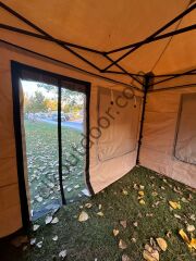 CLK 3x4,5 mt Karavan Çadırı Kış Bahçesi 40 mm Alüminyum Profil Portatif Katlanabilir Tente İstemiyorum - Standart Donanım