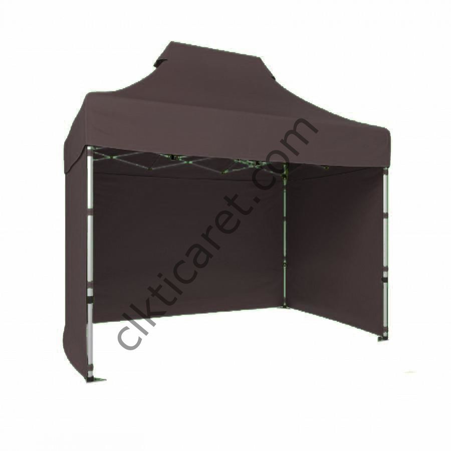 CLK 2x3 Katlanabilir Tente Gazebo Portatif Çadır 3 Yan Kapalı Gri