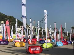 CLK 90x180 cm Katlanır Pop Up Yatay Kumaş A Pano