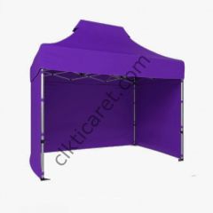 CLK 2x3 Katlanabilir Tente Gazebo Portatif Çadır 3 Yan Kapalı Mor