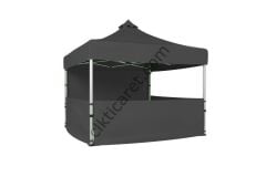 CLK 3x3 40 mm Katlanabilir Tente Gazebo Çadır Gazebo Çadır 1 Tam Duvar 3 Yarım Duvar Gri