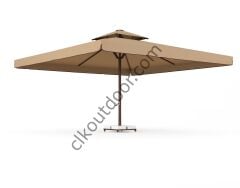 CLK 6x6 Metre Saçaklı LUX Model Krank Sistem Teleskopik Şemsiye Q90 Profil