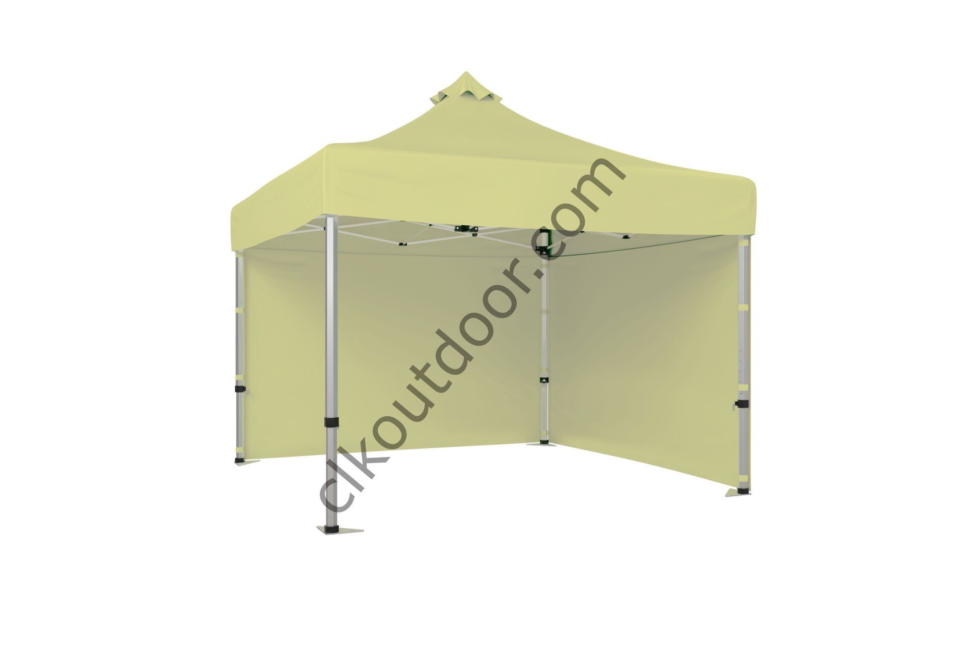 CLK 3x3 Metre Kısa Bagaj Boy 115 cm Katlanabilir Gazebo Çadır 2 Yan Perdeli Krem