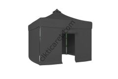 CLK 3x3 40 mm Katlanabilir Tente Gazebo Çadır Gazebo Çadır 3 Yan Kapalı 1 Kapılı Gri