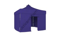 CLK 3x3 40 mm Katlanabilir Tente Gazebo Çadır Gazebo Çadır 3 Yan Kapalı 1 Kapılı Lacivert