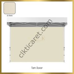 CLK 4x4 40 mm Katlanabilir Tente Gazebo Çadır Gazebo Çadır 3 Yan Duvarlı 2 Pencereli Açık Yeşil