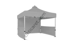 CLK 3x3 40 mm Katlanabilir Tente Gazebo Çadır Gazebo Çadır 1 Tam Duvar 2 Yarım Duvar Açık Gri