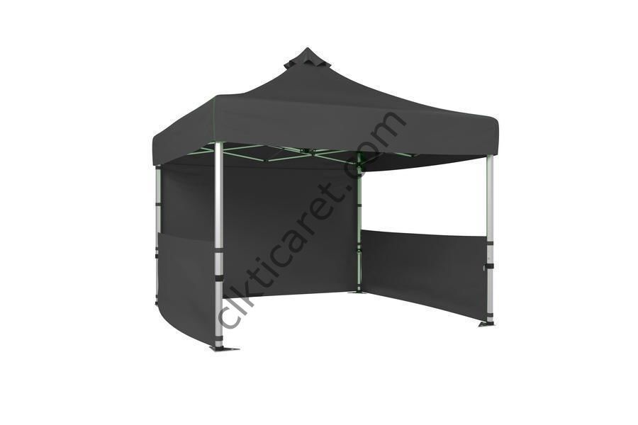 CLK 3x3 40 mm Katlanabilir Tente Gazebo Çadır Gazebo Çadır 1 Tam Duvar 2 Yarım Duvar Gri
