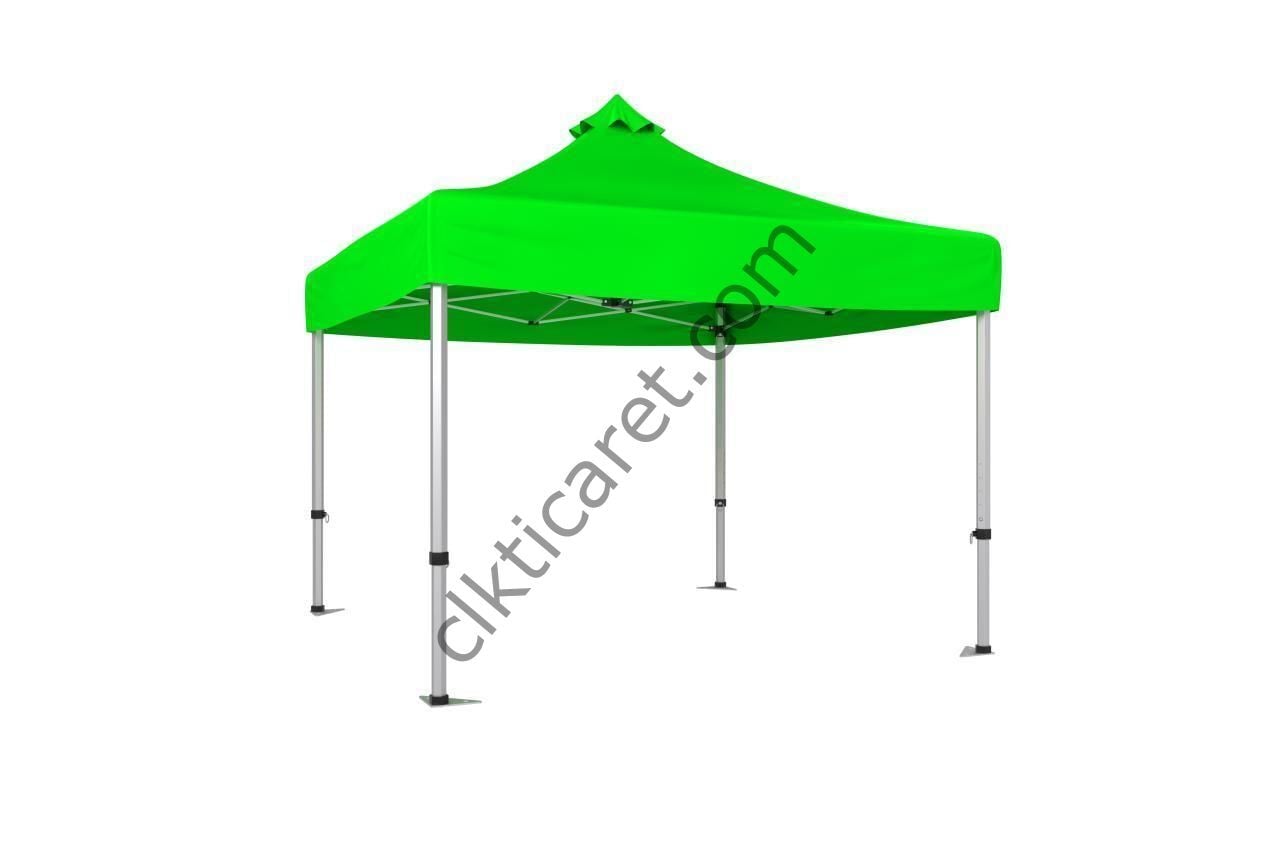 CLK 4x4 52mm Kalın Alüminyum Katlanabilir Tente Gazebo Çadır Açık Yeşil