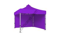 CLK 3x3 40 mm Katlanabilir Tente Gazebo Çadır Gazebo Çadır 2 Yan Kapalı Lila