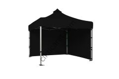 CLK 3x3 40 mm Katlanabilir Tente Gazebo Çadır Gazebo Çadır 2 Yan Kapalı Siyah
