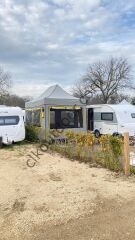 CLK 3x4,5 mt 30 mm Eko Seri Karavan Çadırı Kış Bahçesi Portatif Katlanabilir Tente Sök-Tak Alt Zemin Branda