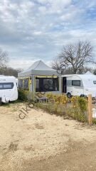 CLK 3x4,5 mt 30 mm Eko Seri Karavan Çadırı Kış Bahçesi Portatif Katlanabilir Tente İstemiyorum - Standart Donanım