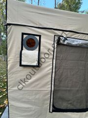 CLK 3x4.5 mt 52 mm Kalın Alüminyum Karavan Çadırı Kış Bahçesi Portatif Katlanabilir Tente İstemiyorum - Standart Donanım