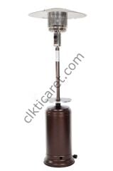 CLK Tüplü Palmiye Soba Bistro Masalı Şemsiye Mantar Tipi Kahverengi Dış Mekan Isıtıcı