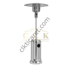 CLK Palmiye Tüplü Soba Bistro Masalı Paslanmaz Inox Bahçe Tüplü Isıtıcı